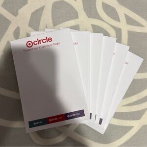 6 Count of Target Circle Notepads